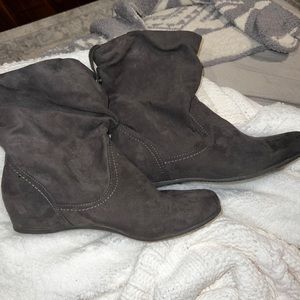 Grey booties